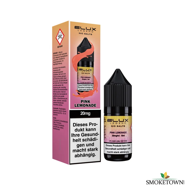 ELUX Legend Nic Salts – Pink Lemonade – 20 mg – 10 ml