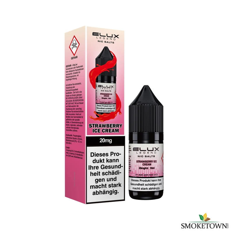 ELUX Legend Nic Salts – Strawberry Ice Cream – 20 mg – 10 ml
