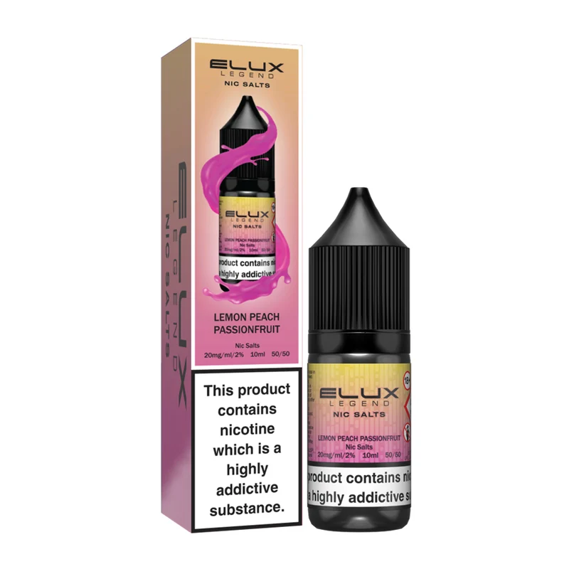 ELUX Legend Nic Salts – Lemon Peach Passionfruit – 20 mg – 10 ml
