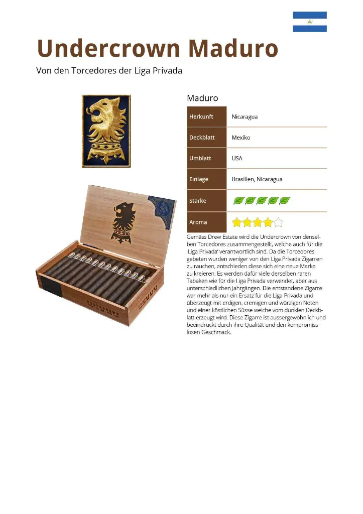 Drew Estate Undercrown Maduro Robusto