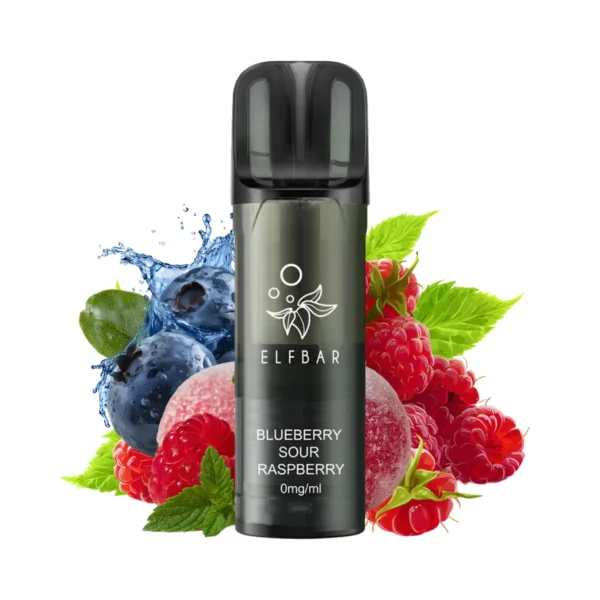 Elfbar Elfa Pro V2 Pods 0mg - Blueberry Sour Raspberry - Ohne Nikotin (2er Pack)