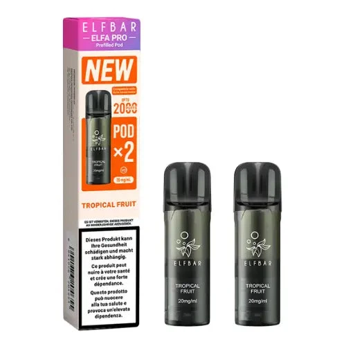 Elfbar Elfa Pro V2 Pods 20mg - Tropical Fruit (2er Pack)