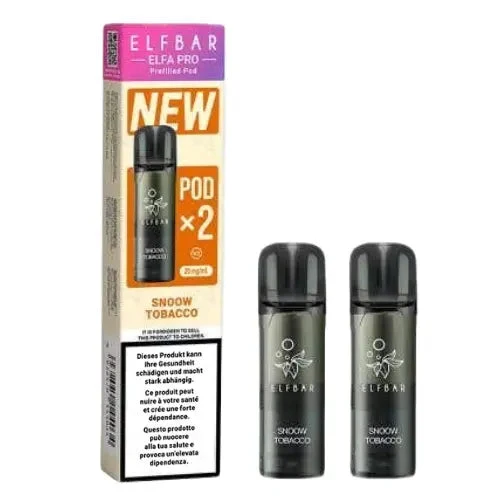 Elfbar Elfa Pro V2 Pods 20mg - Snoow Tobacco (2er Pack)