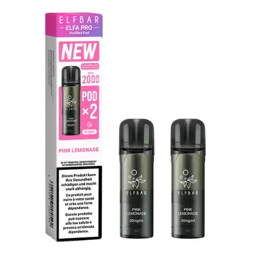 Elfbar Elfa Pro V2 Pods 20mg - Pink Lemonade (2er Pack)