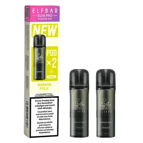 Elfbar Elfa Pro V2 Pods 20mg - Banana Milk (2er Pack)