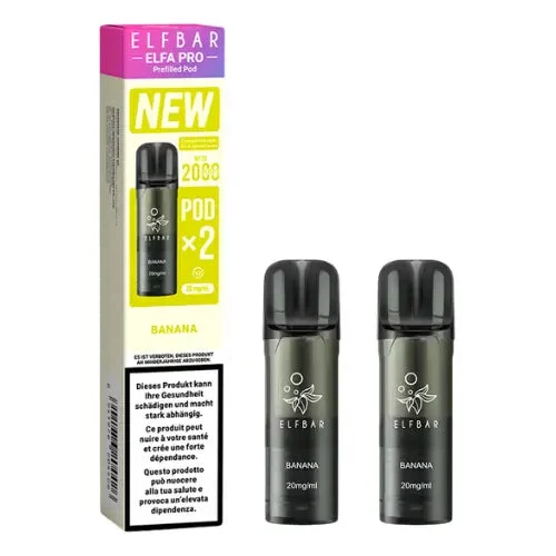 Elfbar Elfa Pro V2 Pods 20mg - Banana (2er Pack)