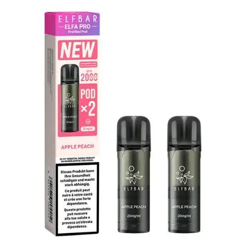 Elfbar Elfa Pro V2 Pods 20mg - Apple Peach (2er Pack)