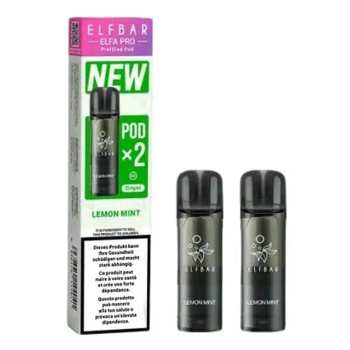 Elfbar Elfa Pro V2 Pods 20mg - Lemon Mint (2er Pack)