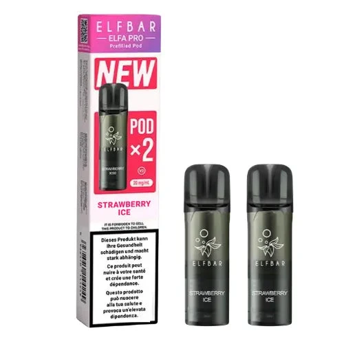 Elfbar Elfa Pro V2 Pods 20mg - Strawberry Ice (2er Pack)