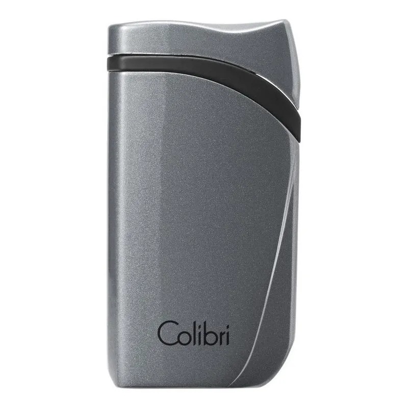COLIBRI lighter Falcon - charcoal metallic angled jet flame