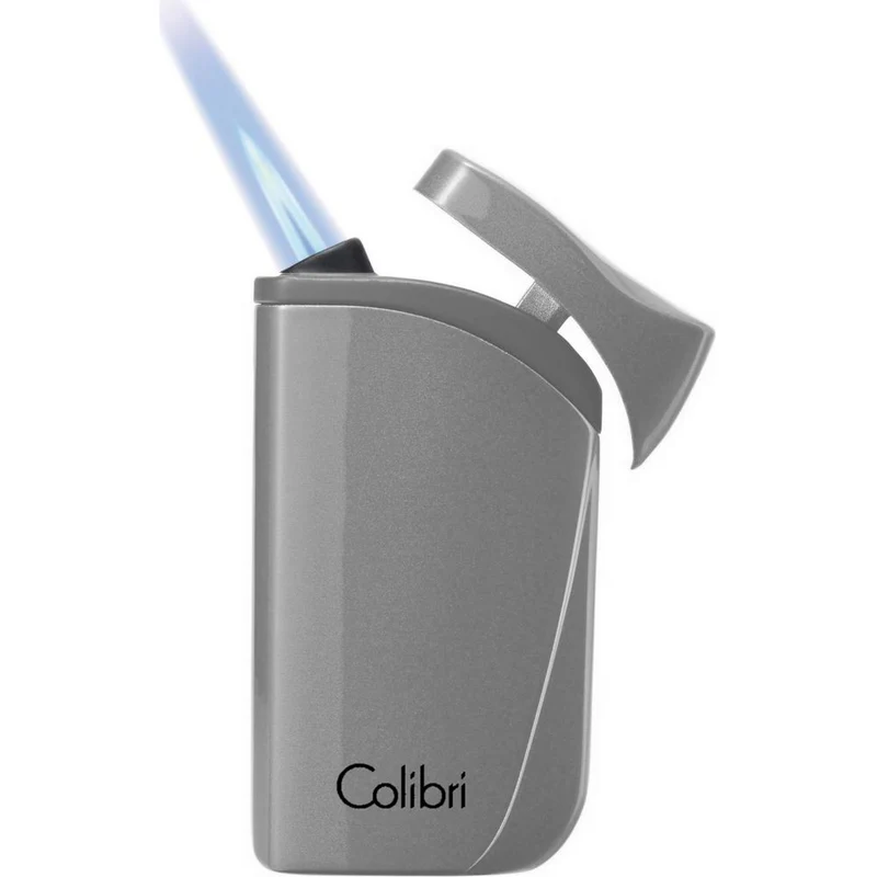COLIBRI lighter Falcon - charcoal metallic angled jet flame
