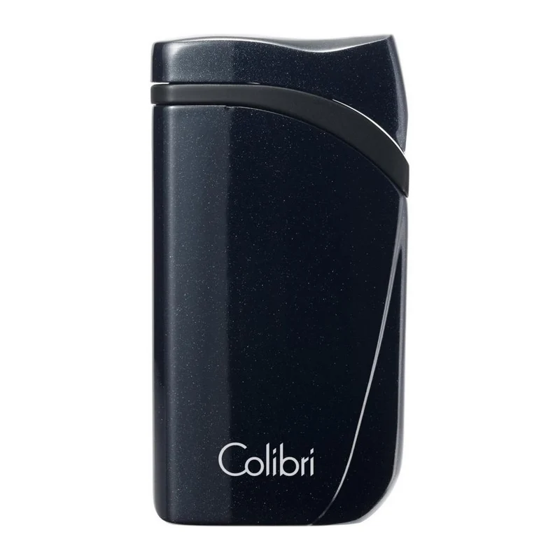 COLIBRI lighter Falcon - black metallic angled jet flame