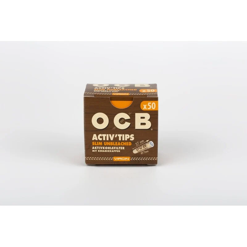 OCB ActiveFilter 7mm - Virgin Unbleached (10 x 50Stk)