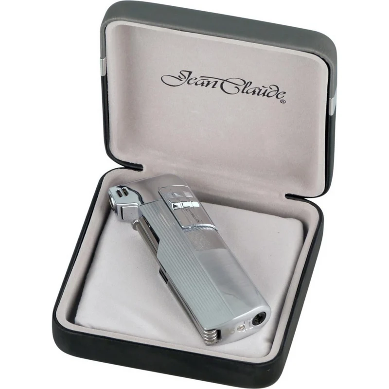 Pibe Piezo Lighter Jean Claude "Glasgow" med Værktøj - Chrome
