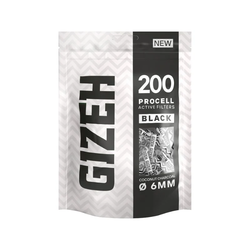 GIZEH ActiveFilter 6mm - ProCell Black (1 x 200Stk)