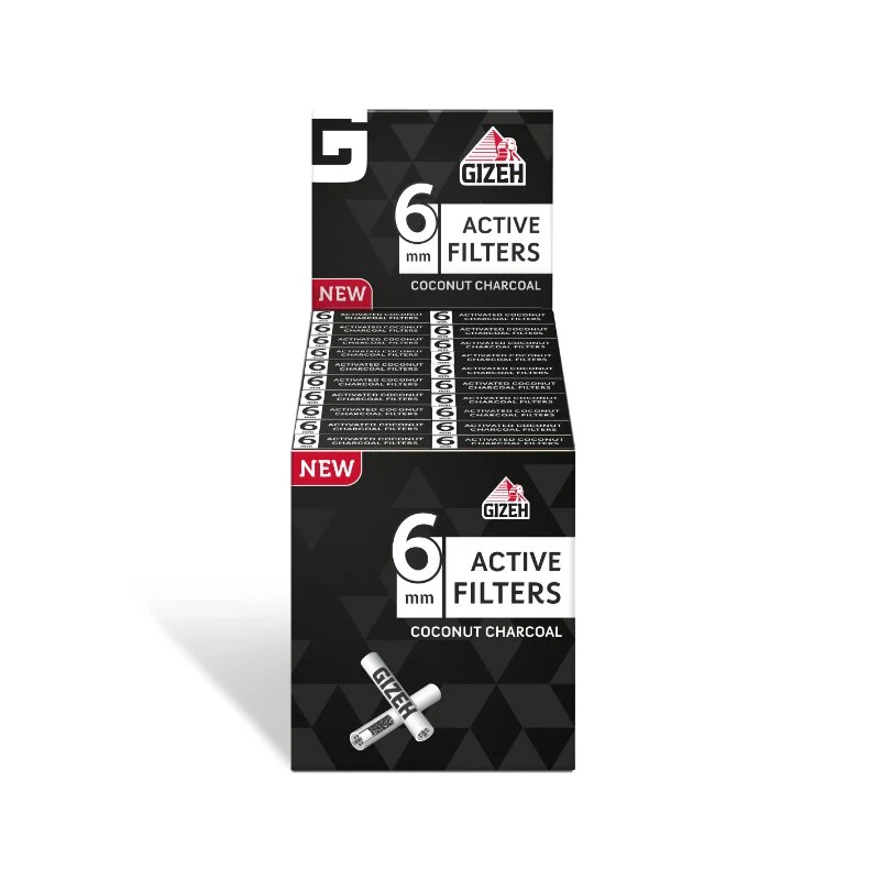GIZEH ActiveFilter 6mm - Black (20 x 10Stk)