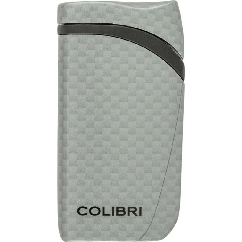 COLIBRI lighter Falcon II - silver carbon angled jet flame
