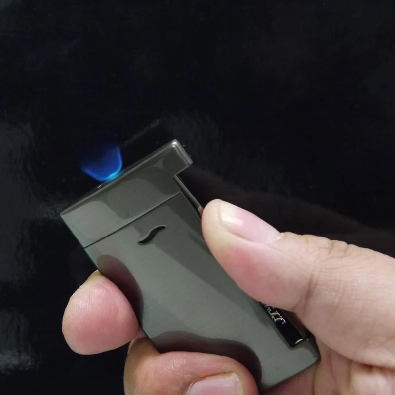 DUPONT SLIM 7 - Gun Metal Brushed Jet Lighter