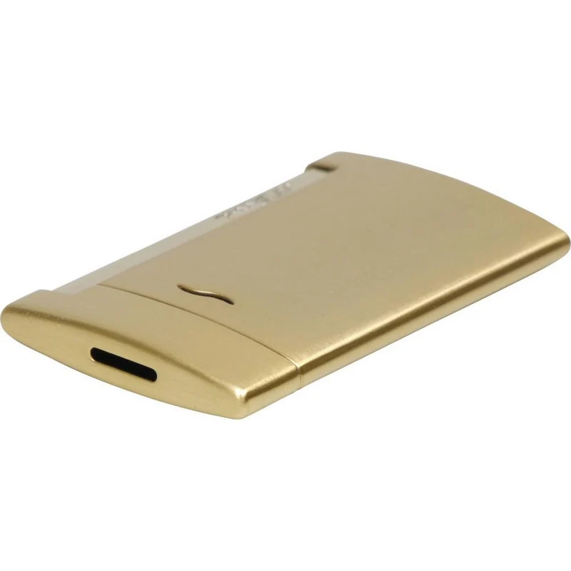 DUPONT SLIM 7 - Golden Brushed Jet Lighter
