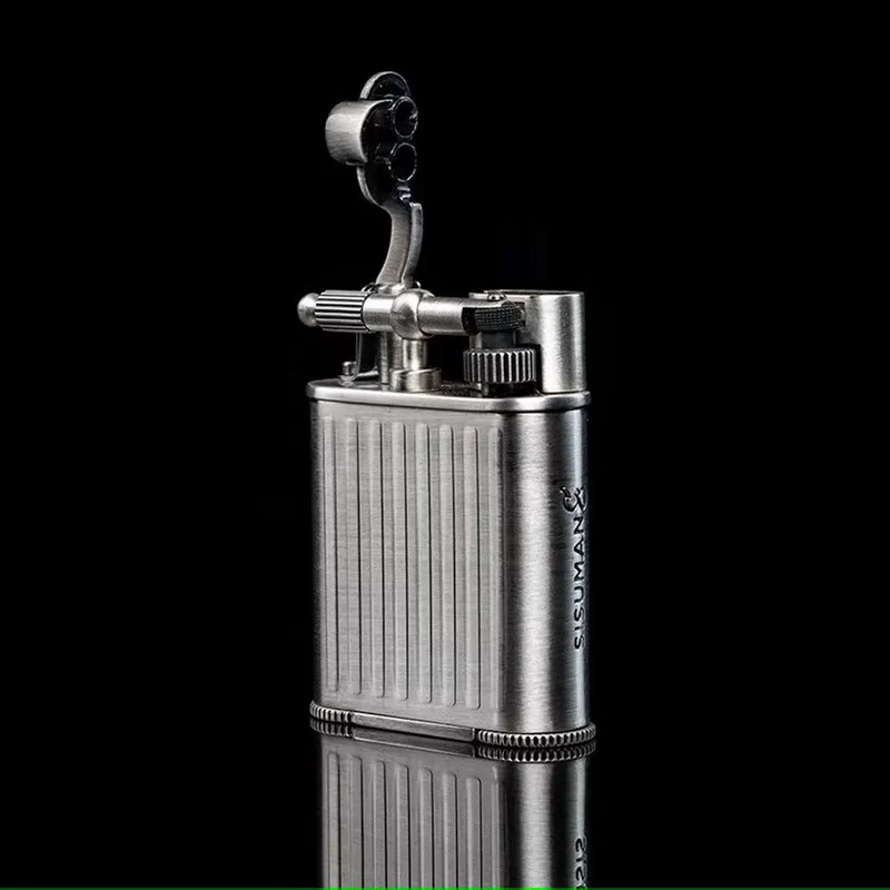 SISUMAN Dual Jet Flame Butane Lighter for Cigars