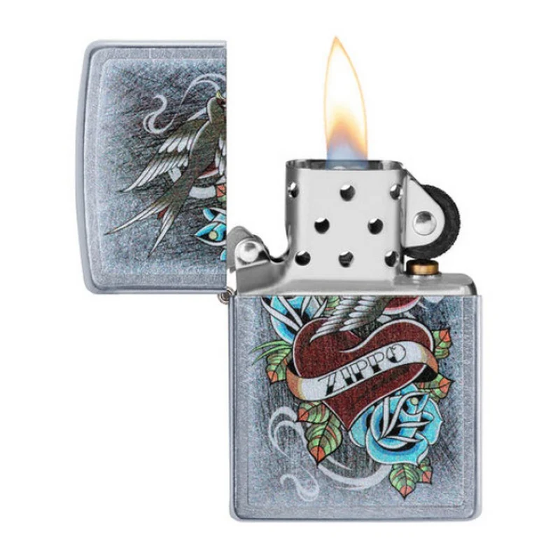 Original Zippo Lighter - Vintage Tattoo Design