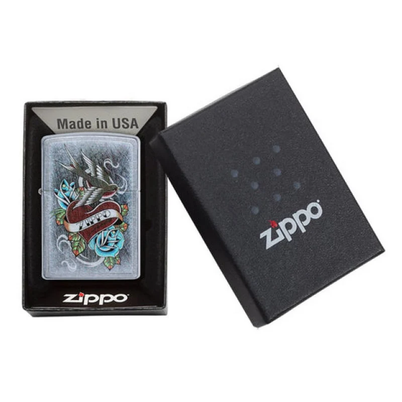 Original Zippo Lighter - Vintage Tattoo Design