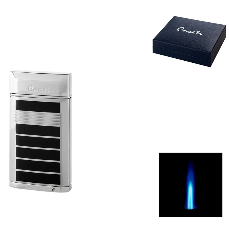 CASETI Lighter Tours Jet Chrome/Black + Puncher
