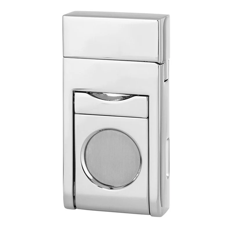 CASETI Lighter Chamonix Jet Chrome + Cutter