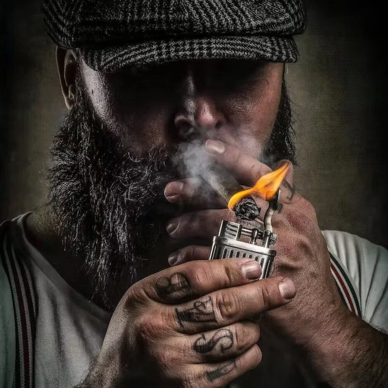 SISUMAN Soft Flame Butane Lighter for Cigars