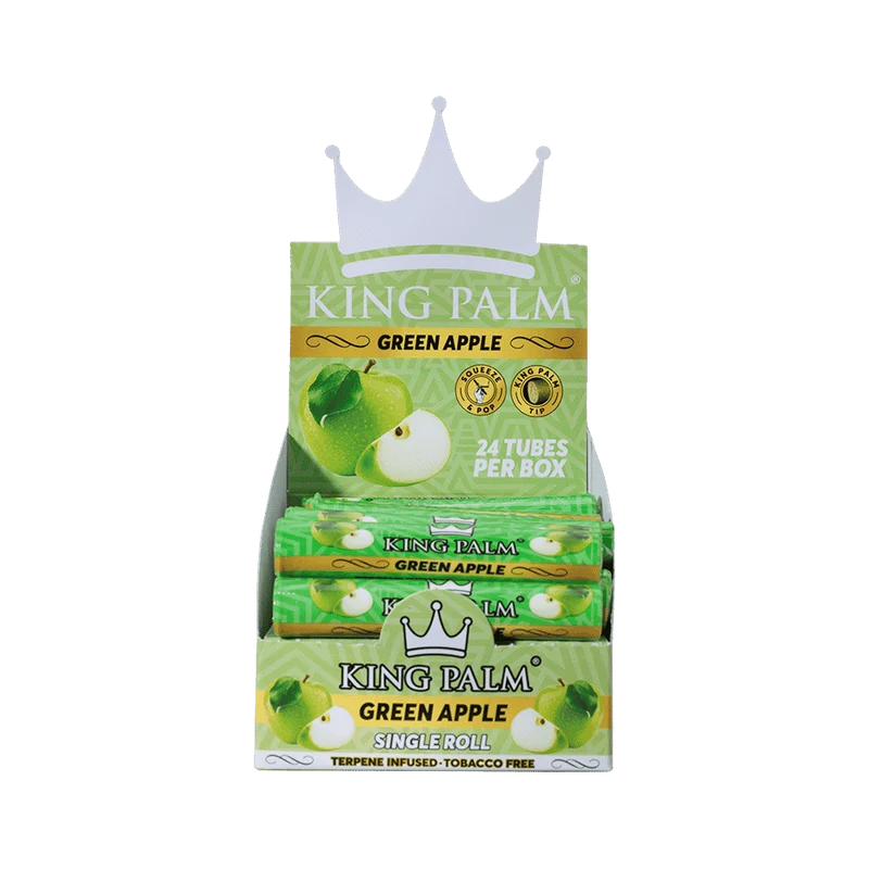 King Palm Mini Tube Green Apple – Palmblatt Blunt, 1 Stück