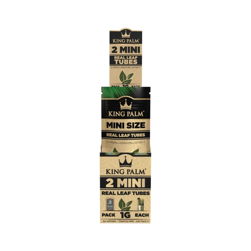 King Palm Mini Natural – Palmblatt Blunts, 2er-Pack