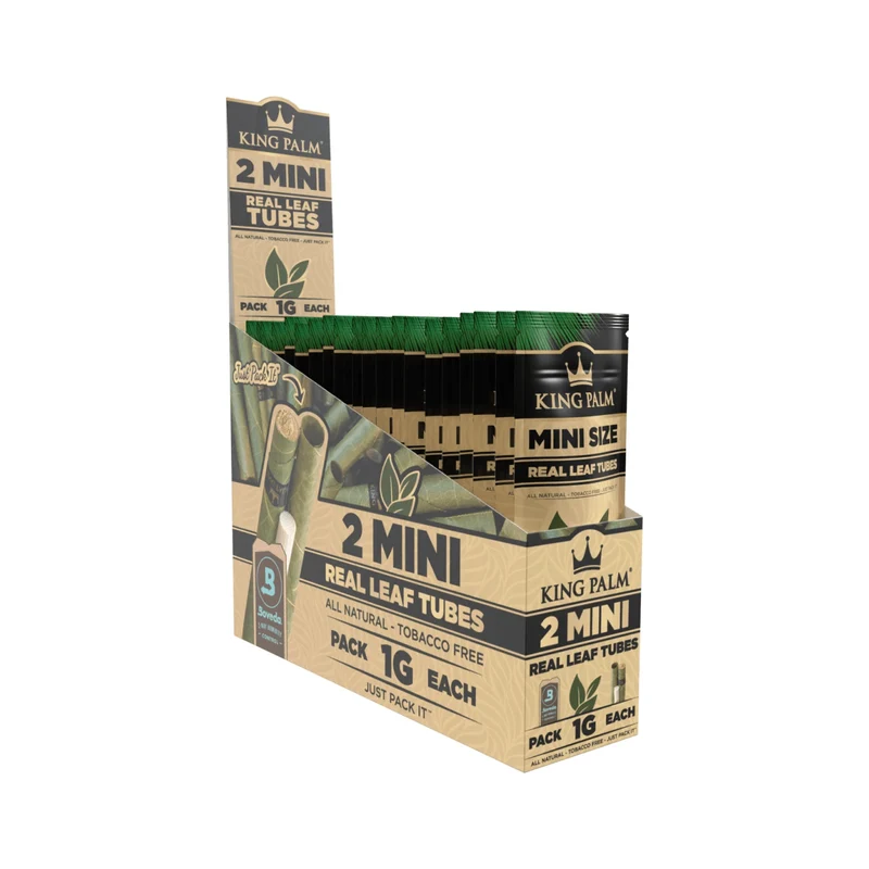 King Palm Mini Natural – Palmblatt Blunts, 2er-Pack