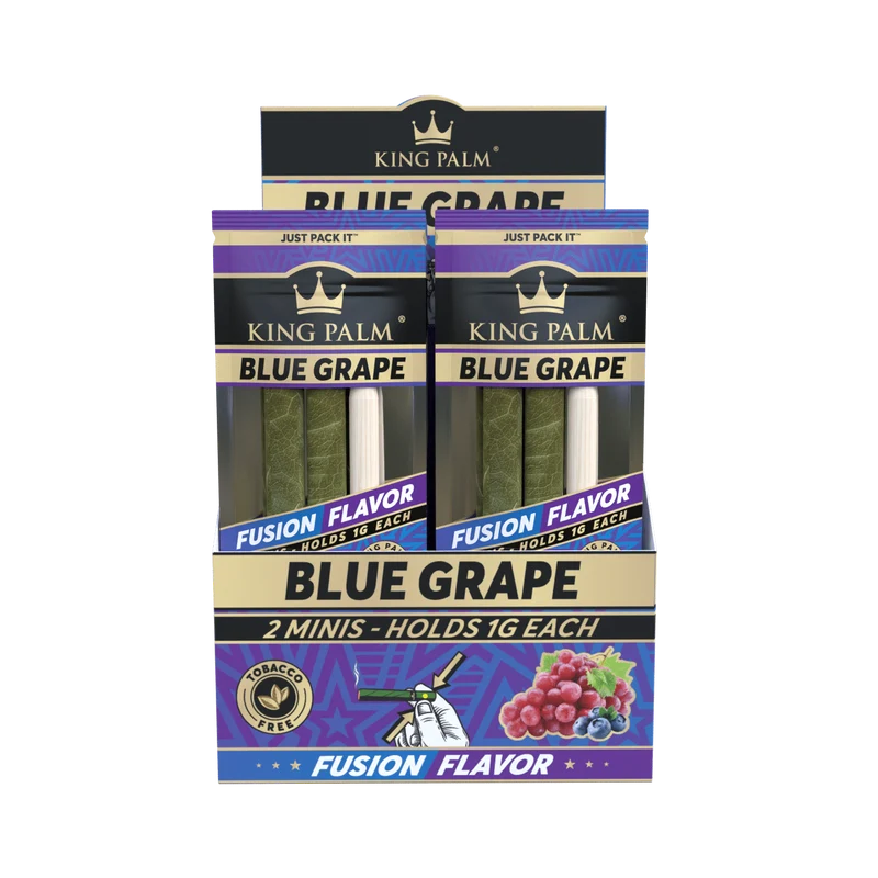 King Palm Mini Blue Grape – Palmblatt Blunts, 2er-Pack