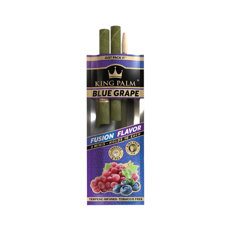 King Palm Mini Blue Grape – Palmblatt Blunts, 2er-Pack