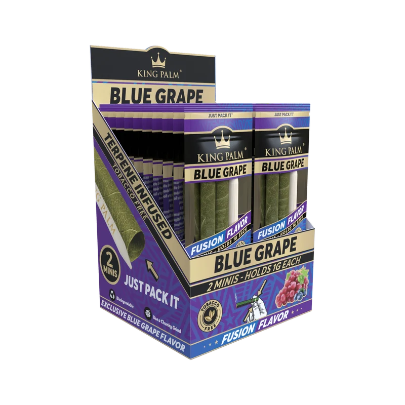 King Palm Mini Blue Grape – Palmblatt Blunts, 2er-Pack
