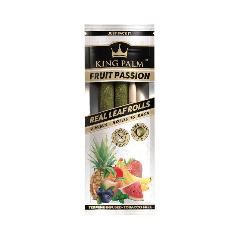 King Palm Mini Fruit Passion – Palmblatt Blunts, 2er-Pack