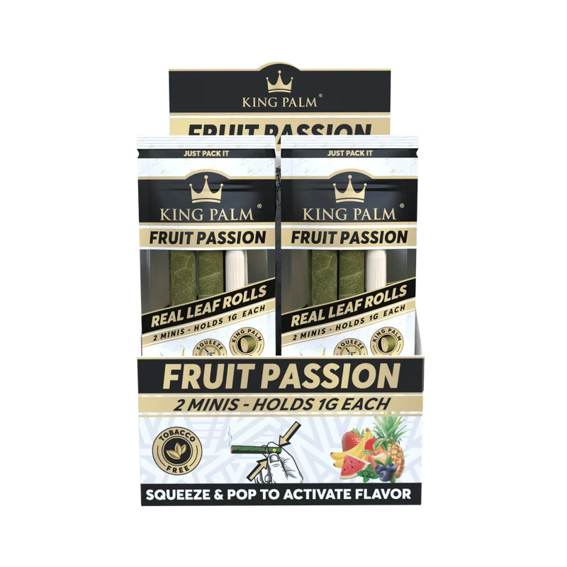 King Palm Mini Fruit Passion – Palmblatt Blunts, 2er-Pack