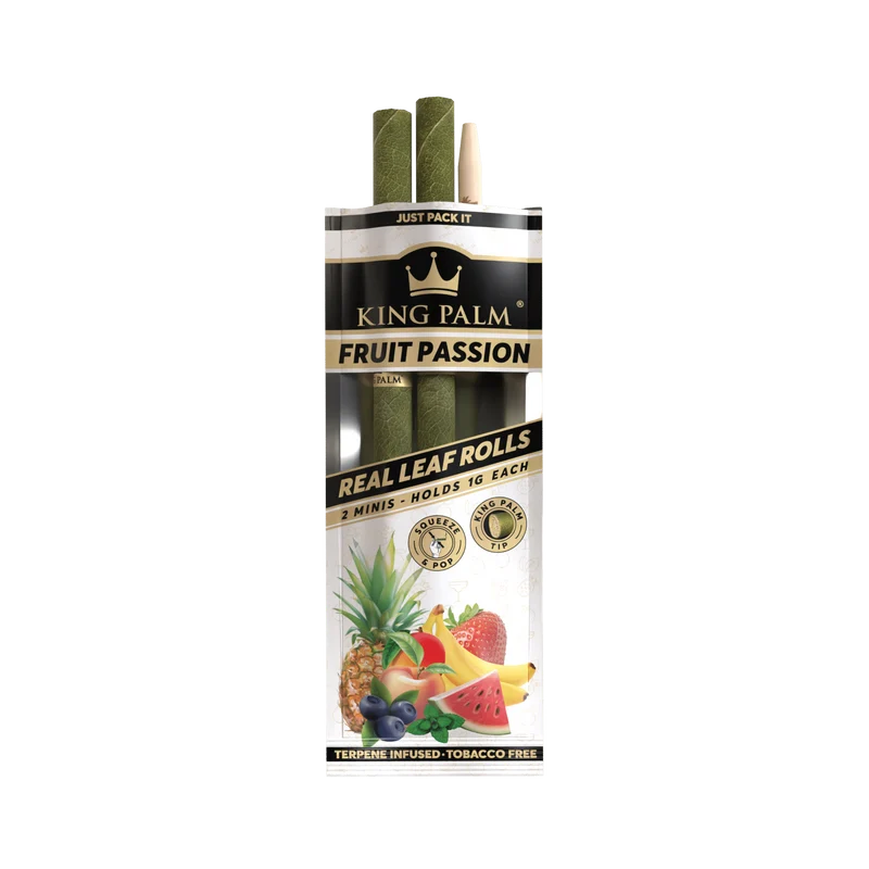 King Palm Mini Fruit Passion – Palmblatt Blunts, 2er-Pack