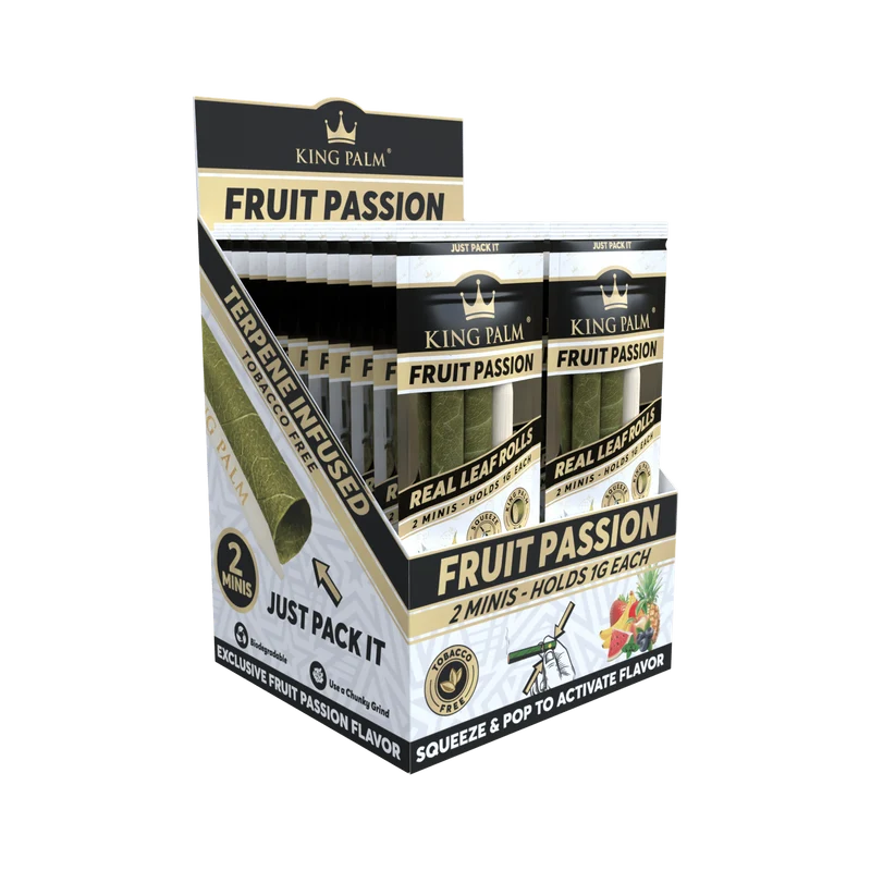 King Palm Mini Fruit Passion – Palmblatt Blunts, 2er-Pack