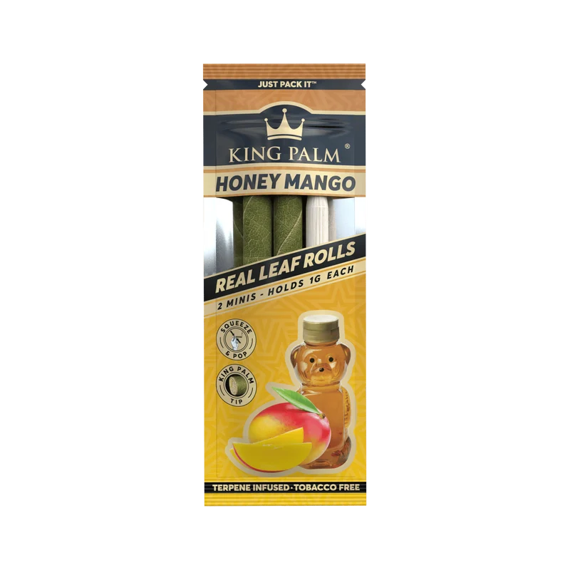 King Palm Mini Honey Mango – Palmblatt Blunts, 2er-Pack