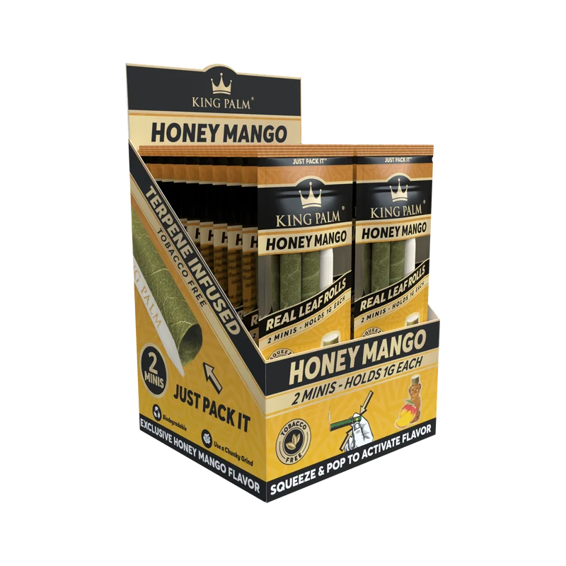 King Palm Mini Honey Mango – Palmblatt Blunts, 2er-Pack
