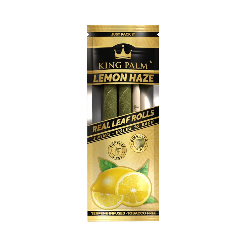 King Palm Mini Lemon Haze – Palmblatt Blunts, 2er-Pack
