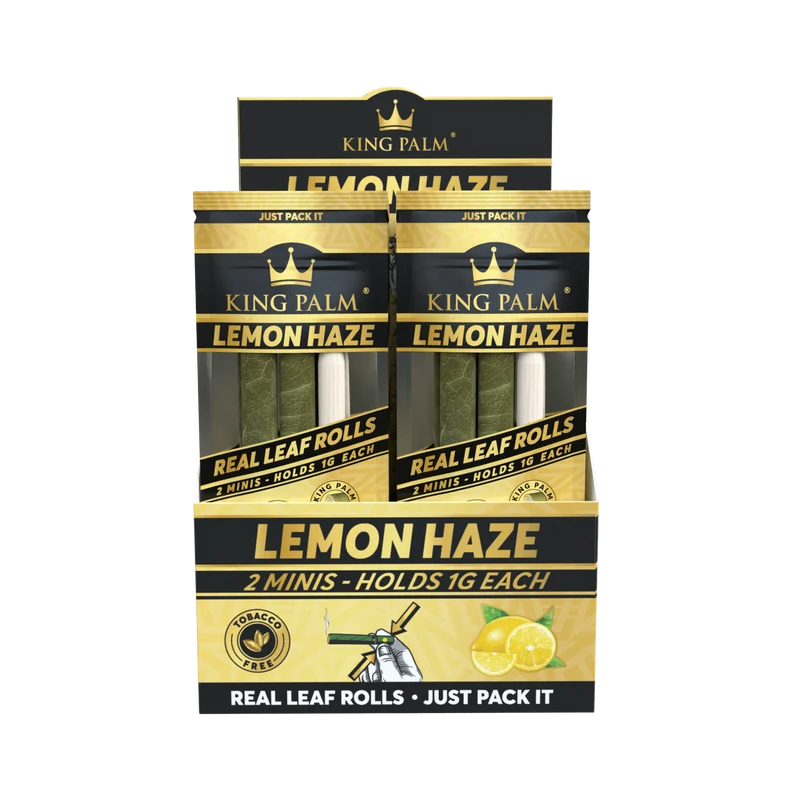 King Palm Mini Lemon Haze – Palmblatt Blunts, 2er-Pack