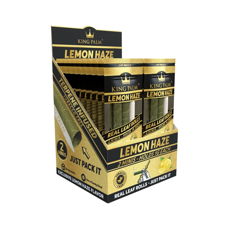 King Palm Mini Lemon Haze – Palmblatt Blunts, 2er-Pack