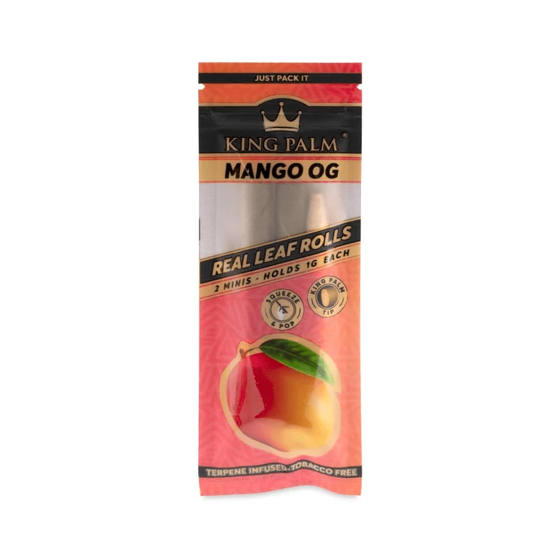 King Palm Mini Mango OG – Palmblatt Blunts, 2er-Pack
