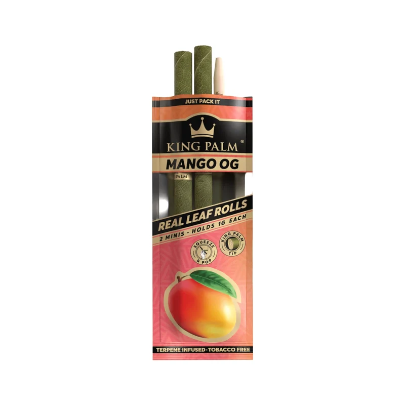 King Palm Mini Mango OG – Palmblatt Blunts, 2er-Pack