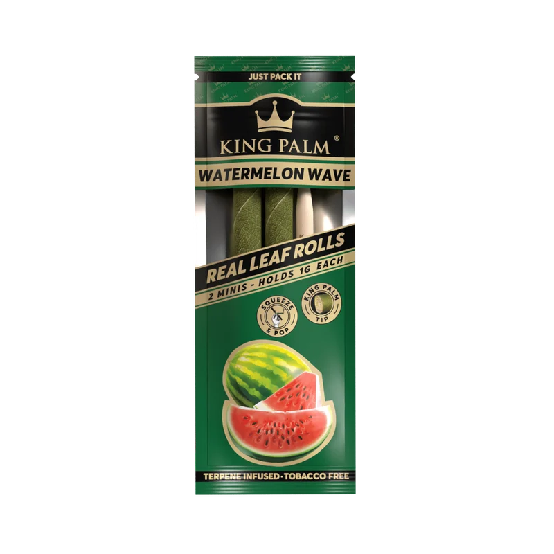 King Palm Mini Watermelon Wave – Palmblatt Blunts, 2er-Pack