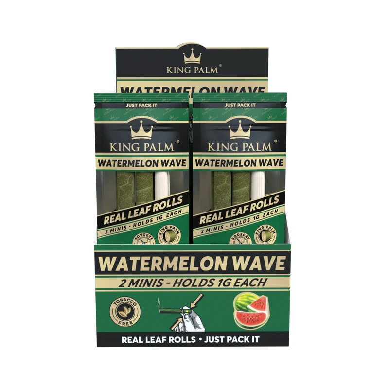 King Palm Mini Watermelon Wave – Palmblatt Blunts, 2er-Pack