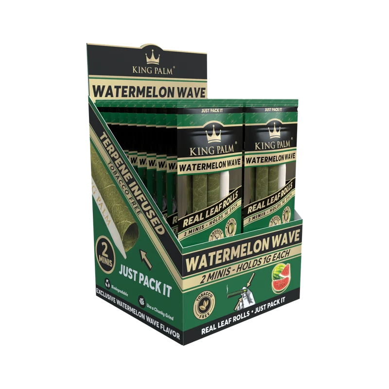 King Palm Mini Watermelon Wave – Palmblatt Blunts, 2er-Pack