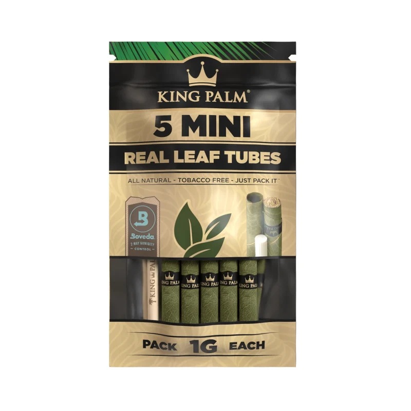 King Palm Mini Natural – Palmblatt Blunts, 5er-Pack